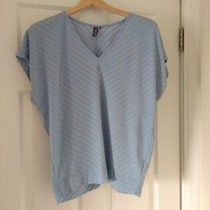 Ibex Merino Wool Shadow Stripe Dolman Top